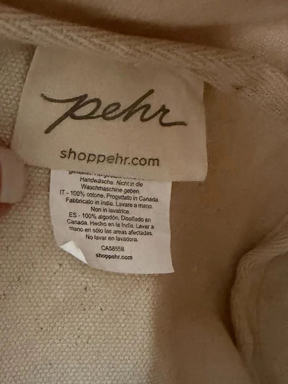 Pehr Mini Pom Pom Basket, multi-color